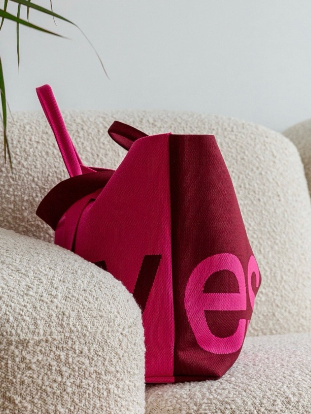 Curves Two Toned Bag Merlot/Rose